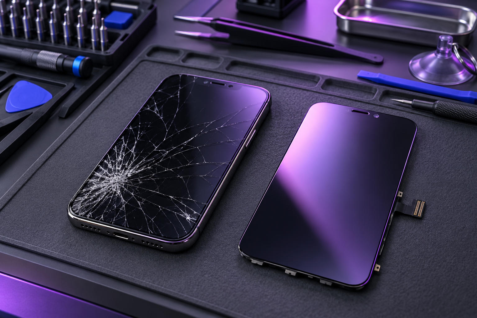 Cep Telefonu Ekran Değişimi hizmetini temsil eden teknik servis görseli