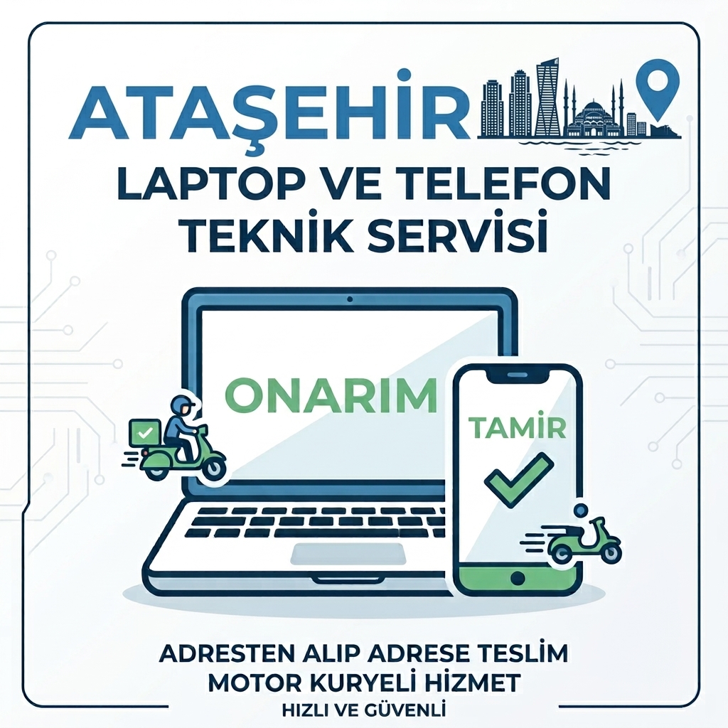 Ataşehir Laptop ve Telefon Tamiri – Anadolu Yakası Kurye